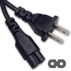 IPAX® 10ft AC Adapter 2-Prong Figure 8 Power Cord - ipax store