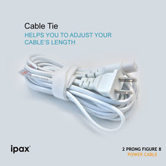 IPAX® 10ft AC Adapter 2-Prong Figure 8 Power Cord - ipax store